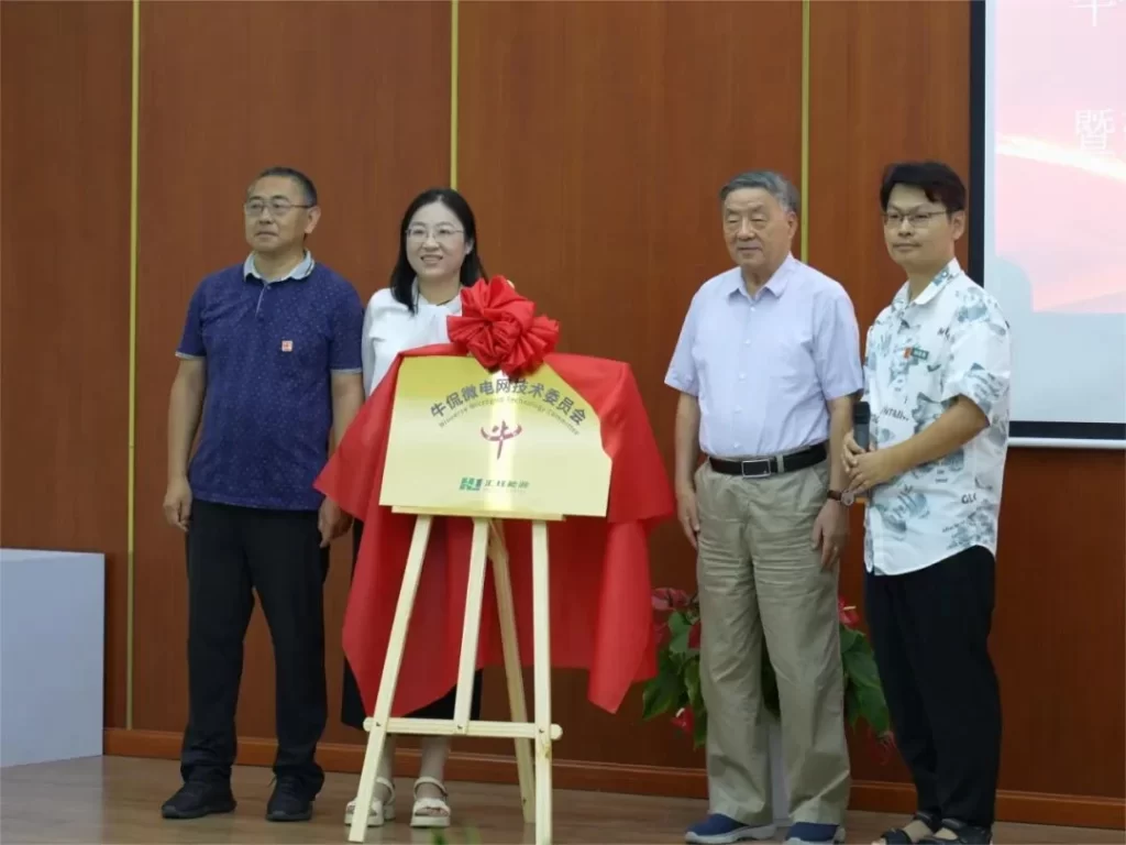 Unveiling ceremony of the Niukan Microgrid Technology Committee4