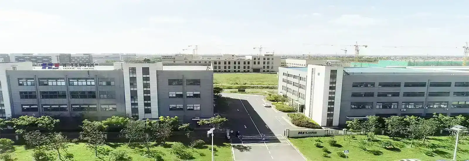 Aerial view of the company